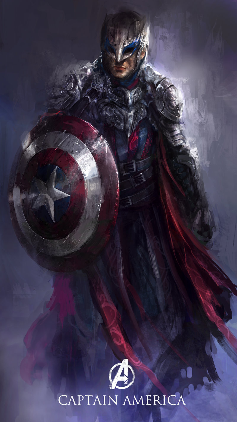 Illustration for article titled The Avengers reimagined as dark fantasy characters is scary great